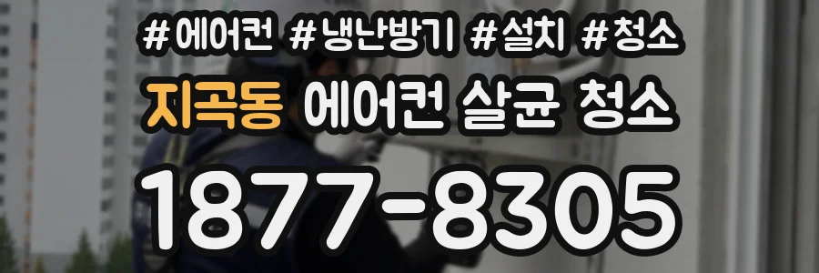 지곡동 에어컨 살균 청소