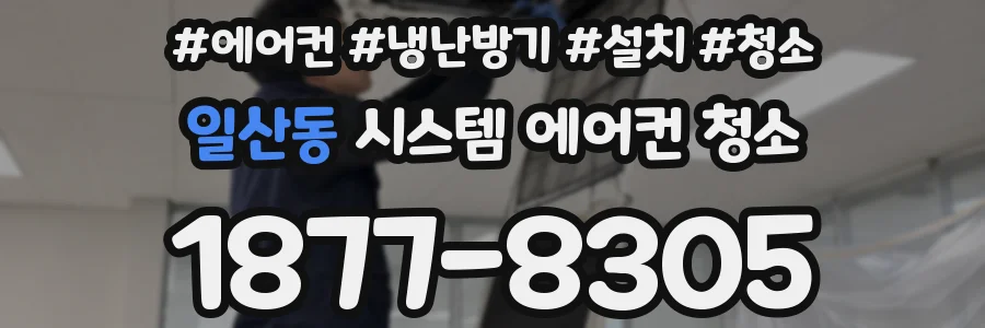 일산동 시스템 에어컨 청소