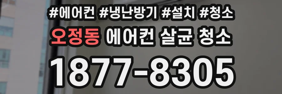 오정동 에어컨 살균 청소