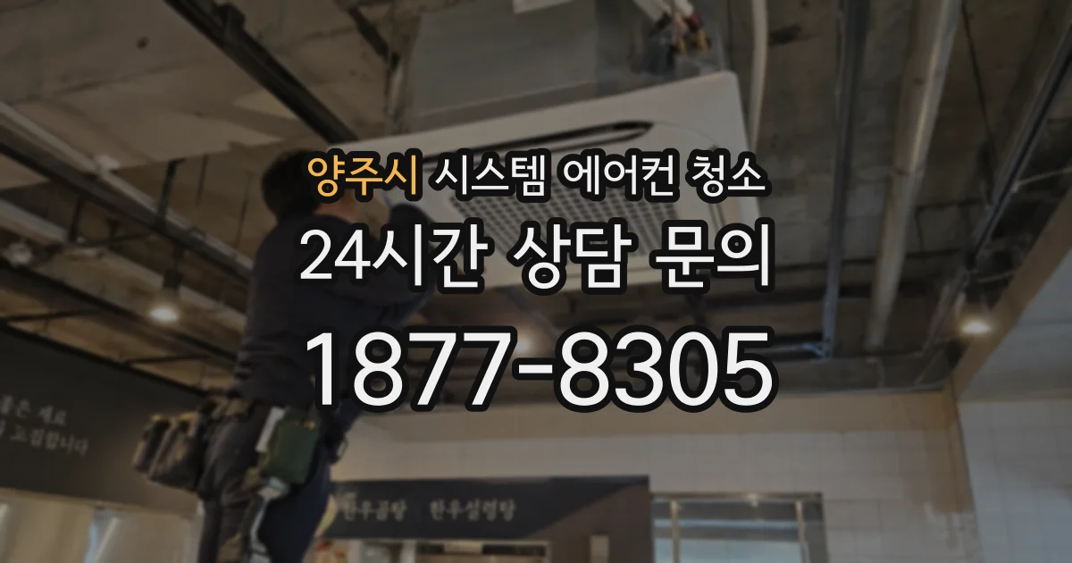 양주시 시스템 에어컨 청소