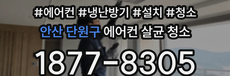 안산 단원구 에어컨 살균 청소