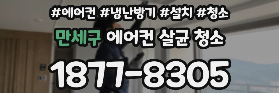 만세구 에어컨 살균 청소