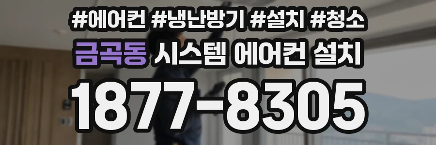 금곡동 시스템 에어컨 설치