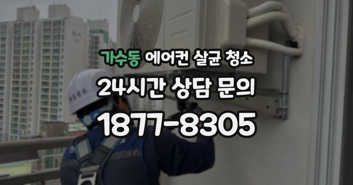 가수동 에어컨 살균 청소