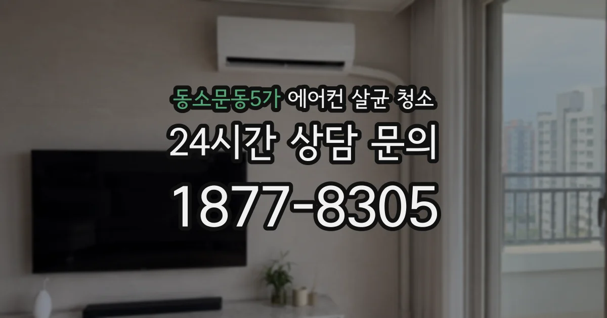 동소문동5가 에어컨 살균 청소