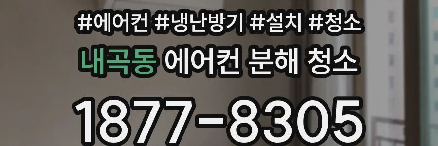 내곡동 에어컨 분해 청소