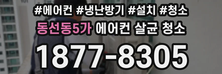 동선동5가 에어컨 살균 청소