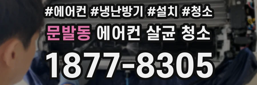 문발동 에어컨 살균 청소