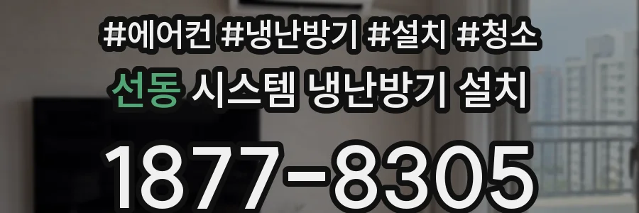 선동 시스템 냉난방기 설치