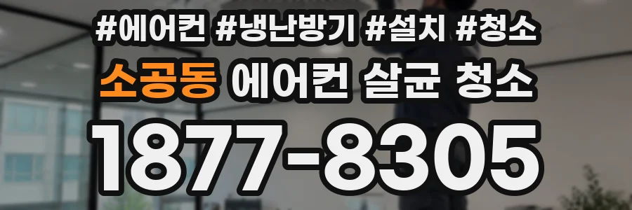소공동 에어컨 살균 청소