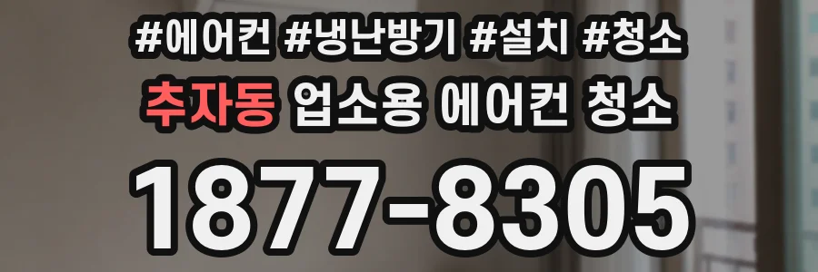 추자동 업소용 에어컨 청소
