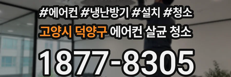 고양시 덕양구 에어컨 살균 청소