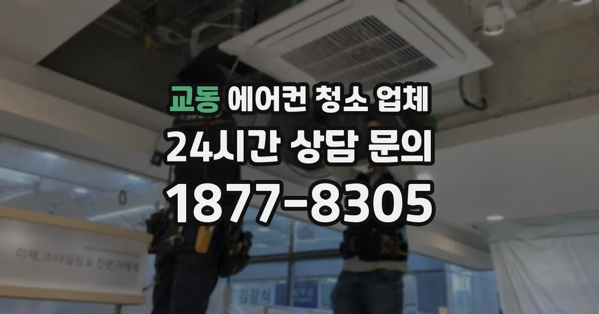 교동 에어컨 청소 업체