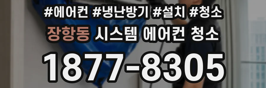 장항동 시스템 에어컨 청소