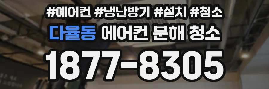 다율동 에어컨 분해 청소