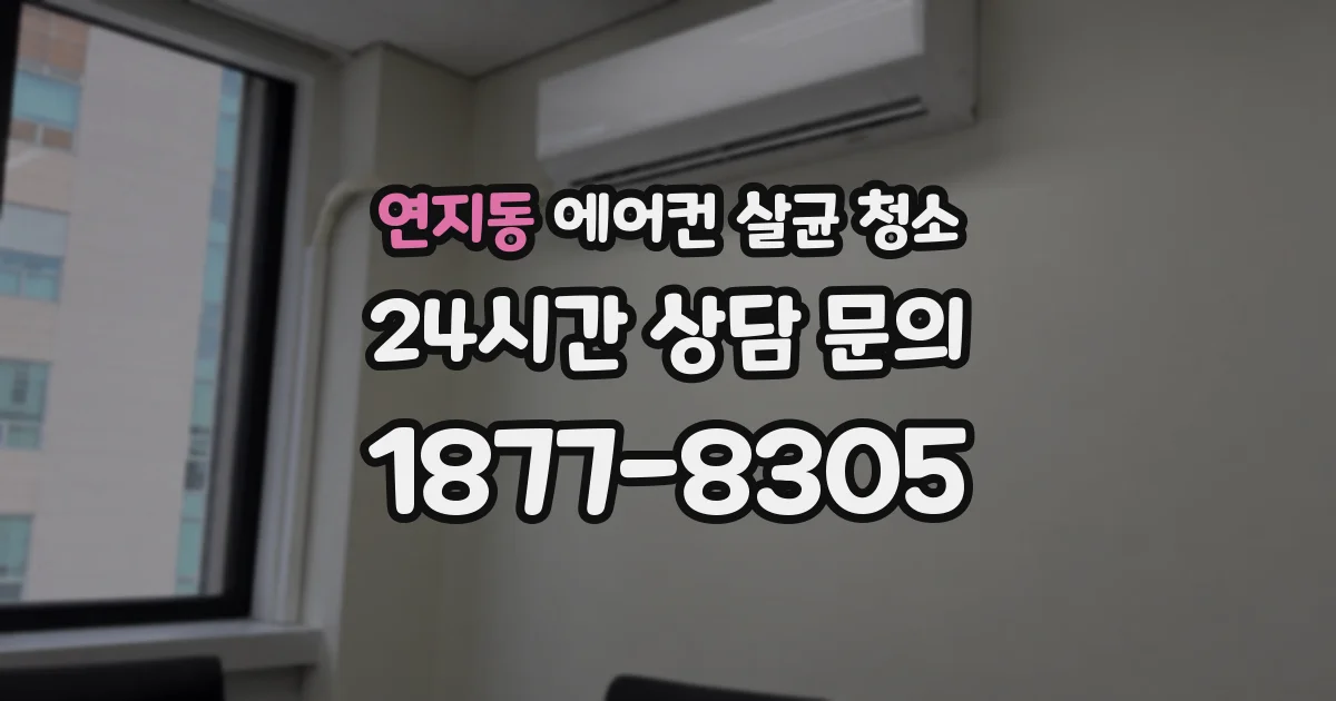 연지동 에어컨 살균 청소