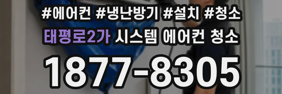 태평로2가 시스템 에어컨 청소