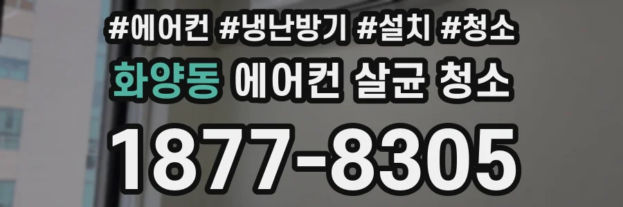 화양동 에어컨 살균 청소