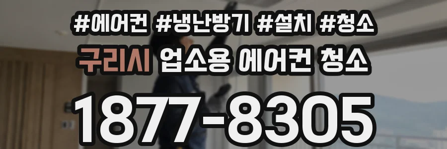 구리시 업소용 에어컨 청소