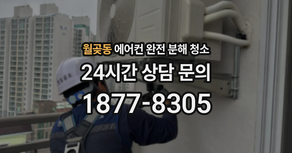 월곶동 에어컨 완전 분해 청소