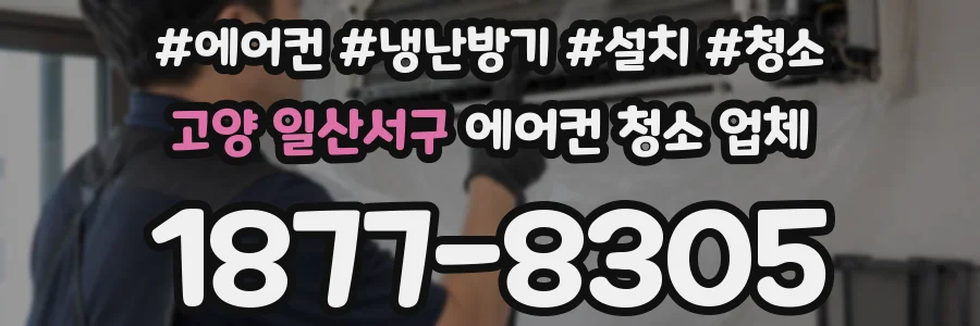 고양 일산서구 에어컨 청소 업체