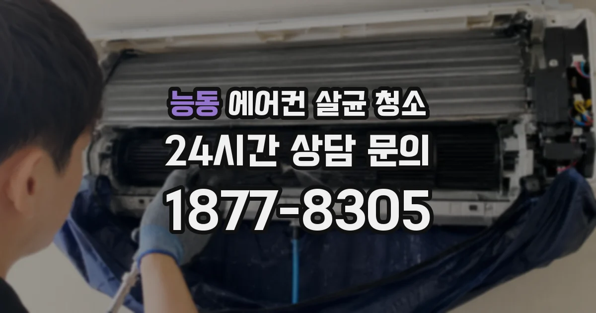 능동 에어컨 살균 청소
