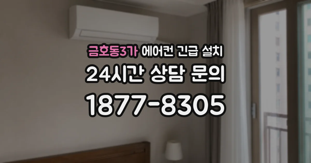 금호동3가 에어컨 긴급 설치