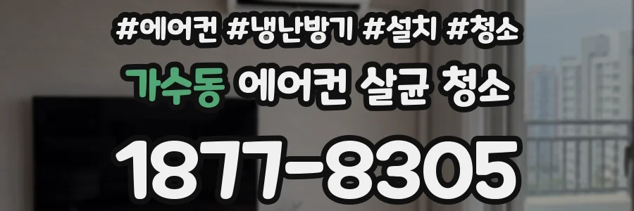 가수동 에어컨 살균 청소