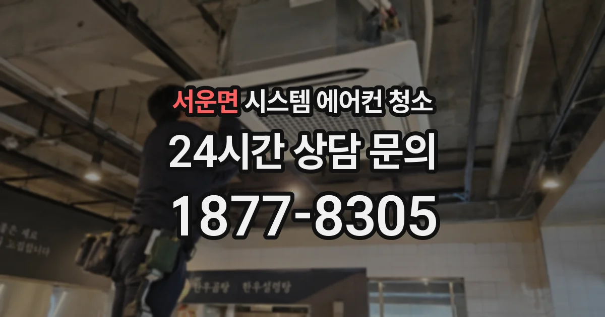 서운면 시스템 에어컨 청소