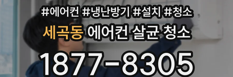 세곡동 에어컨 살균 청소