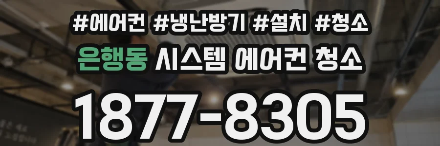 은행동 시스템 에어컨 청소