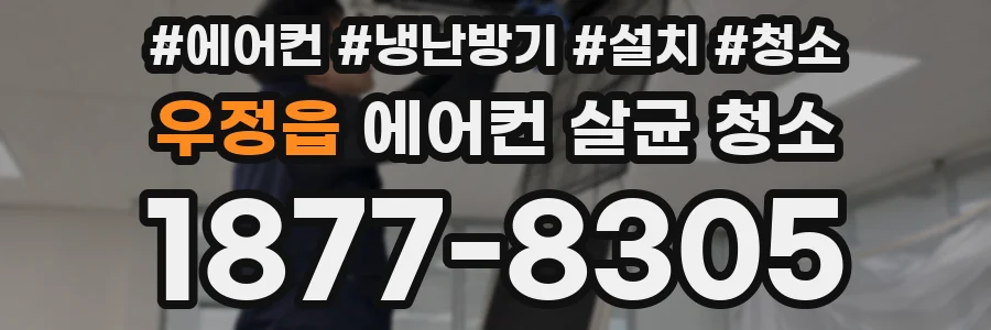 우정읍 에어컨 살균 청소