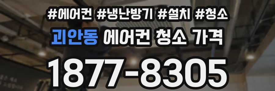 괴안동 에어컨 청소 가격
