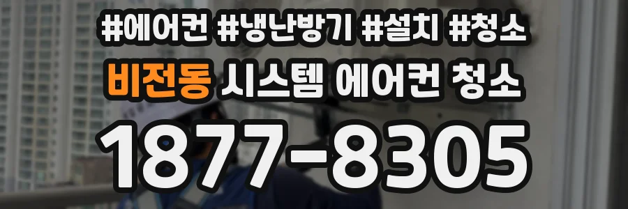 비전동 시스템 에어컨 청소