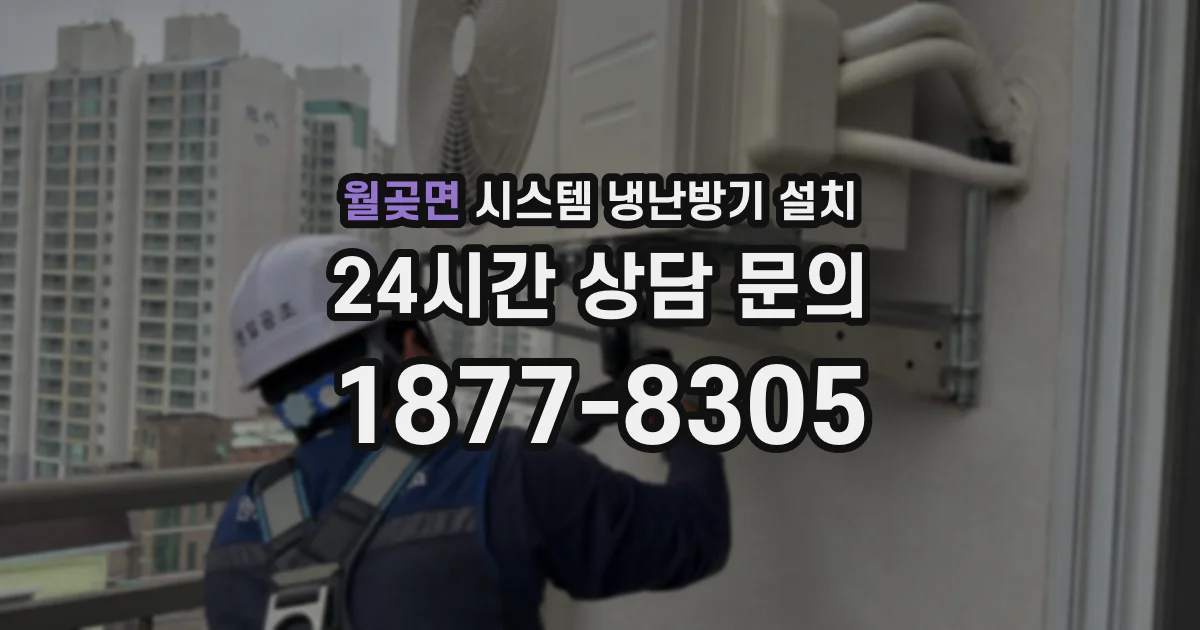 월곶면 시스템 냉난방기 설치