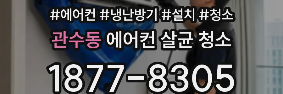 관수동 에어컨 살균 청소