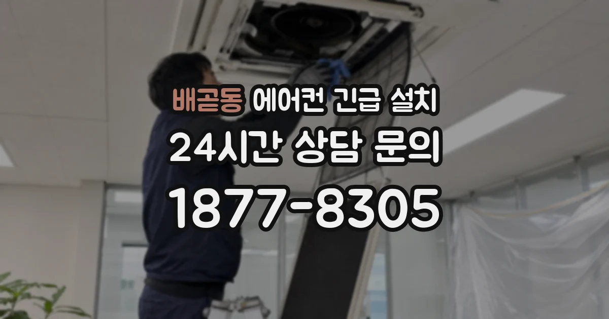 배곧동 에어컨 긴급 설치