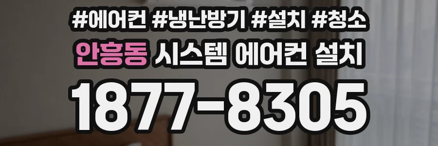 안흥동 시스템 에어컨 설치