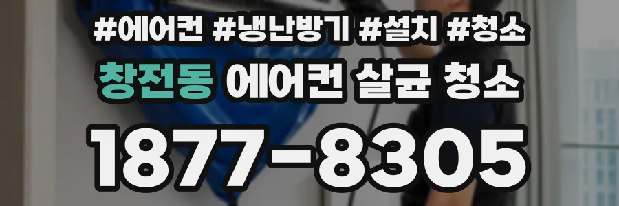 창전동 에어컨 살균 청소