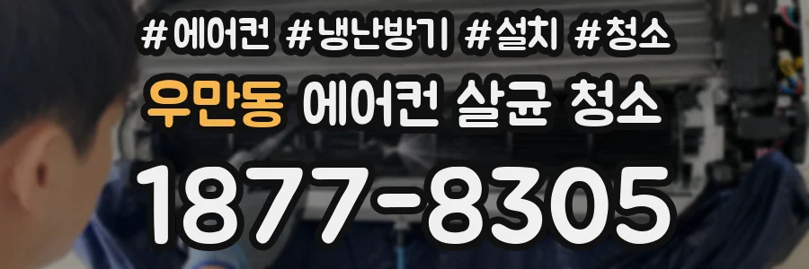 우만동 에어컨 살균 청소