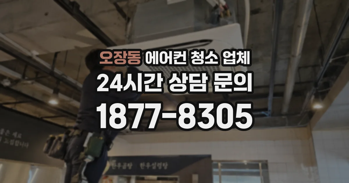 오장동 에어컨 청소 업체