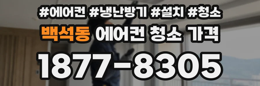 백석동 에어컨 청소 가격