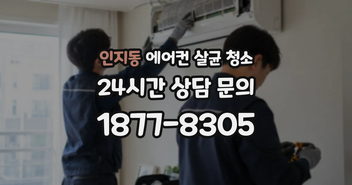 인지동 에어컨 살균 청소