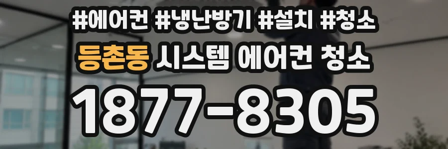 등촌동 시스템 에어컨 청소