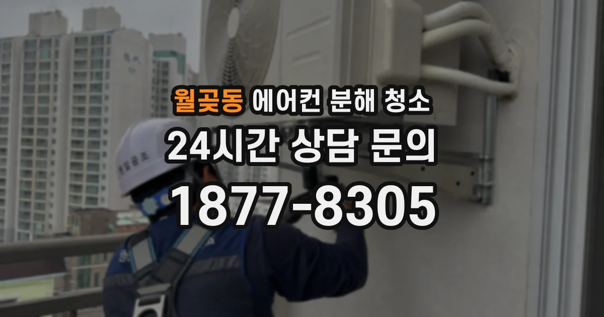 월곶동 에어컨 분해 청소