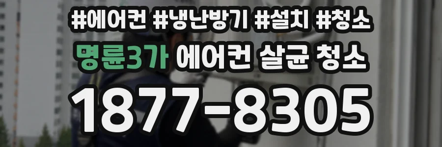 명륜3가 에어컨 살균 청소
