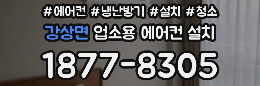 강상면 업소용 에어컨 설치