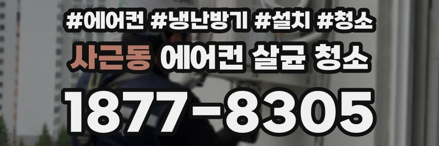 사근동 에어컨 살균 청소