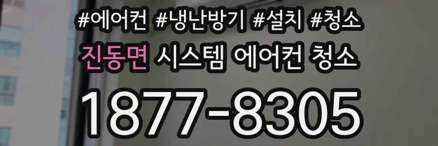 진동면 시스템 에어컨 청소