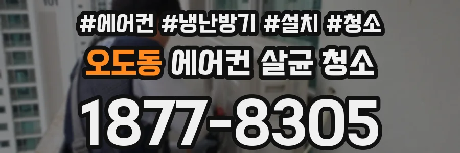 오도동 에어컨 살균 청소